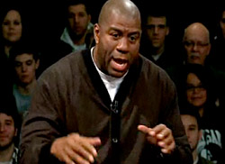 Magic Johnson en remet une couche pour LeBron James au concours de dunk