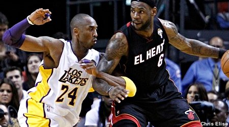 LeBron James admiratif de Kobe Bryant