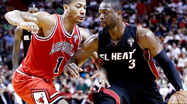Miami-Chicago : avec Dwyane Wade, sans Derrick Rose