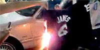 A Dallas on fête le titre en brûlant le maillot de LeBron James