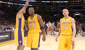 Kobe Bryant guide les Lakers, Pekovic et Love marchent sur Houston, OKC et Utah assurent