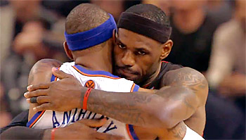 LeBron James donne ses conseils à Melo