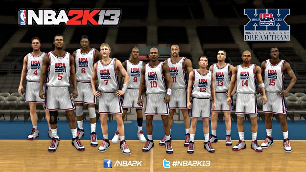 La Dream Team et Team USA dans NBA 2K13