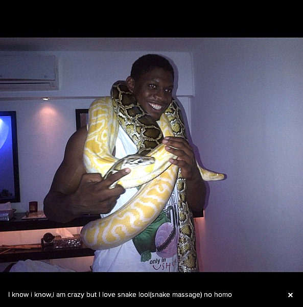 Kévin Séraphin aime (beaucoup !) les serpents