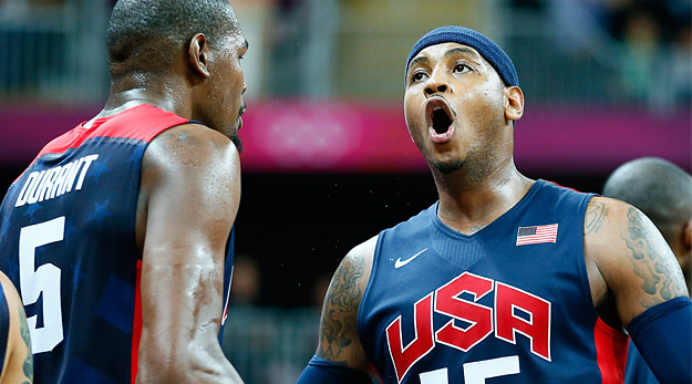 Carmelo Anthony et Kevin Durant, Team USA remercie son duo gagnant