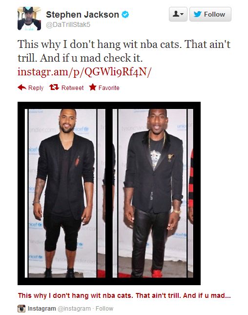 Stephen Jackson trouve que les Knicks s’habillent n’importe comment