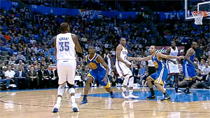 Highlights : l’intégralité du TD de Kevin Durant (25, 13 et 10)