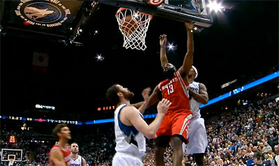 Houston s’impose chez les Wolves grâce au finish de James Harden (30 pts)