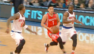 Jeremy Lin (22, 4 et 8) s’éclate pour son retour à New York