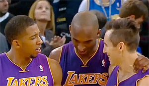 Kobe Bryant préoccupé par Steve Nash
