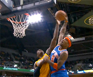 JR Smith met un gros poster sur Ian Mahinmi