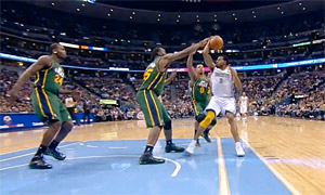La feinte qui tue : Andre Iguodala met toute l’équipe du Jazz dans le vent