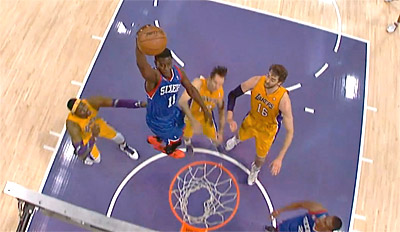 Jrue Holiday (26 pts, 10 pds) mène les Sixers à la victoire malgré les 36 pts de Kobe