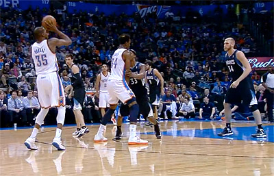 Kevin Durant (26 pts) et OKC se promènent face aux Wolves