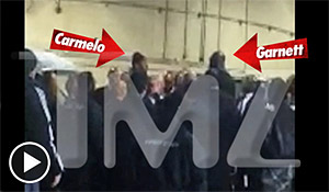 Nouvelle vidéo Carmelo Anthony-Kevin Garnett : c’était tendu à côté du bus