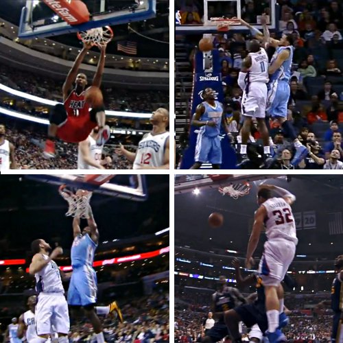 NBA Top 10 : Blake Griffin, Kenneth Faried et JaVale McGee en mode poster