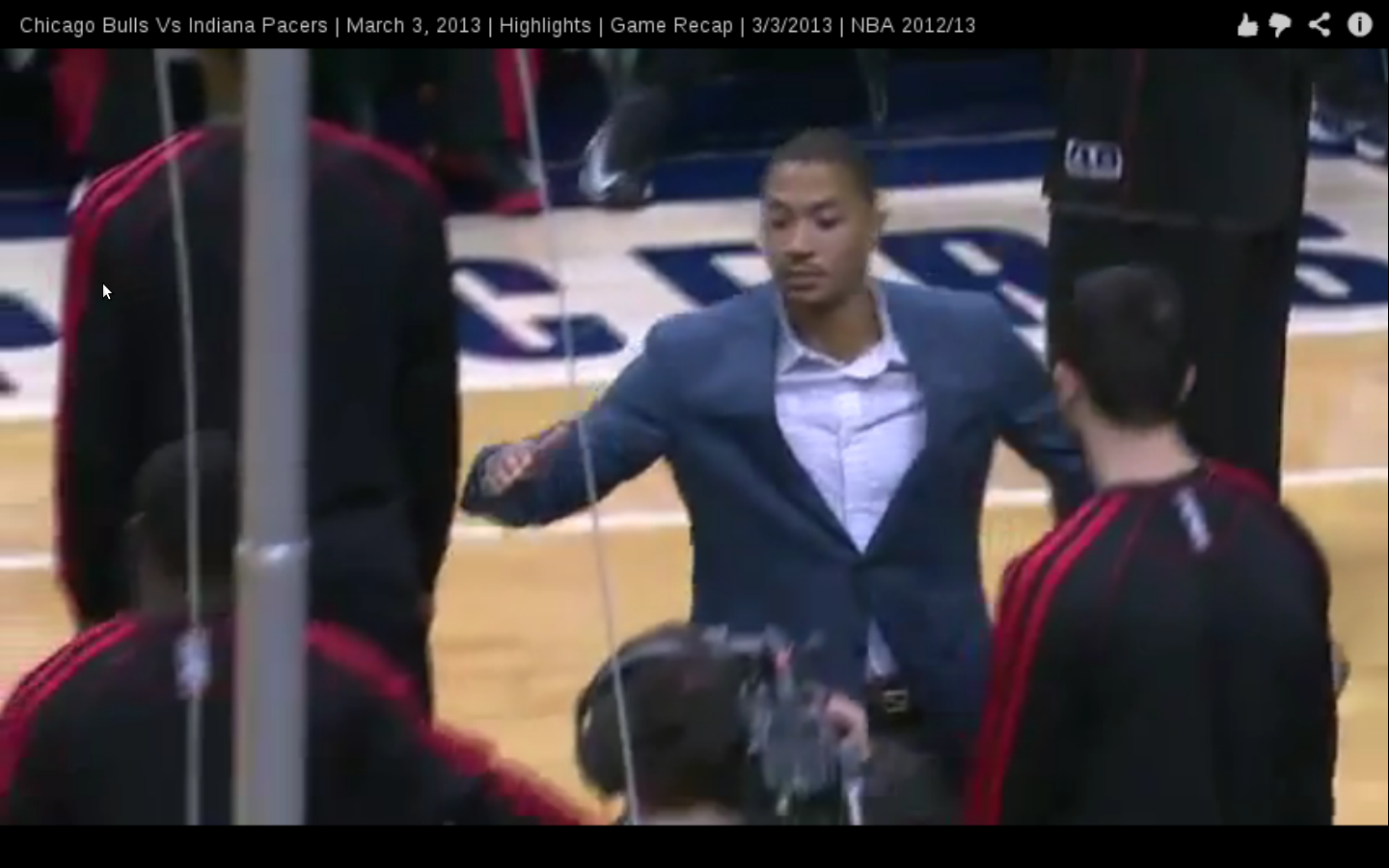 D-Rose sur le banc pour la première fois depuis sa blessure