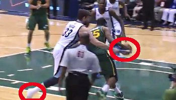 Vidéo : Quand Marc Gasol défend… avec sa chaussure