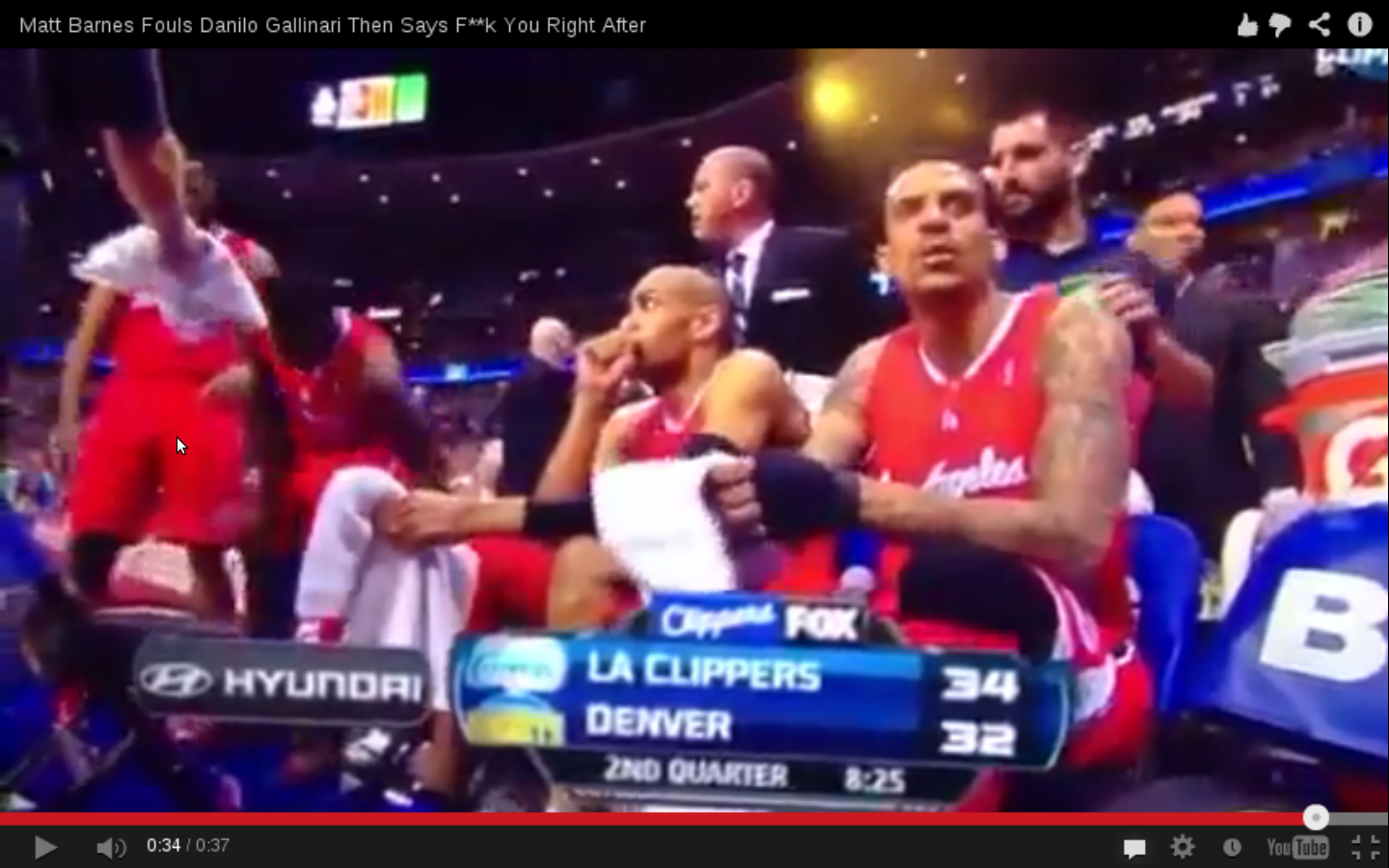 Video : Le nouveau dérapage de Matt Barnes