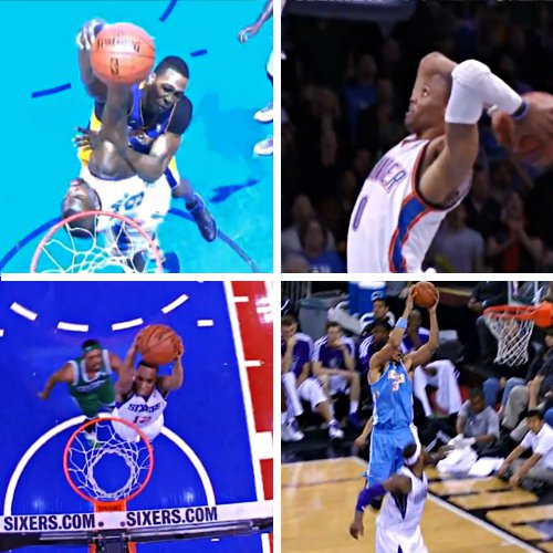 Top 5 : Ibaka bâche méchamment D-12, JaVale McGee surprend Cousins