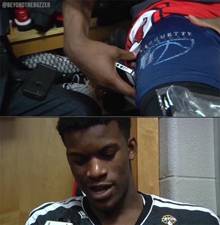 Jimmy Butler imite Michael Jordan