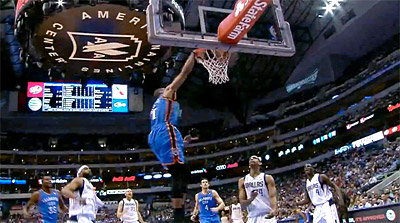 Kevin Durant (31 pts) et Russell Westbrook (35 pts) trop forts pour Dallas