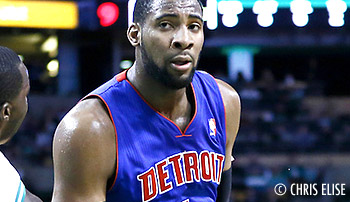 Andre Drummond développe son jeu dos au panier avec Rasheed Wallace