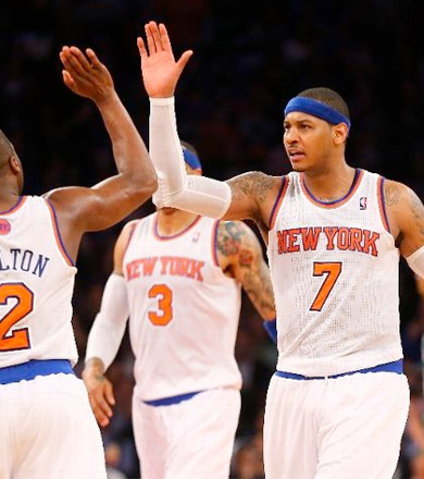 Les Knicks enchaînent dans le sillage de Carmelo Anthony (34 pts)
