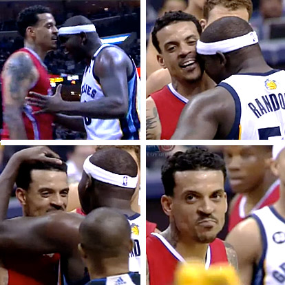 Vidéo : Zach Randolph part pour décapiter Matt Barnes et change d’avis au dernier moment
