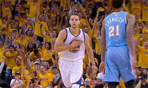 Highlights : la perf&rsquo; de Stephen Curry dans le game 4 face à Denver