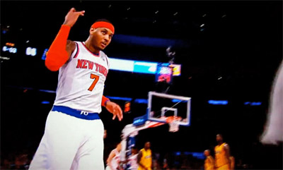 Les Knicks reprennent espoir grâce aux 28 pts de Carmelo Anthony