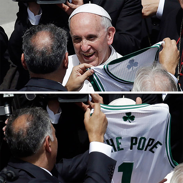 Le Pape : nouveau fan des Boston Celtics ?