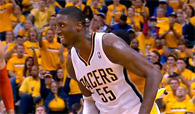 Roy Hibbert et Paul George déjà chauds