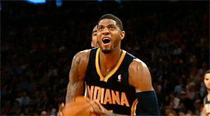 Vidéo: Paul George remet le couvert et dunke sur Chris Bosh