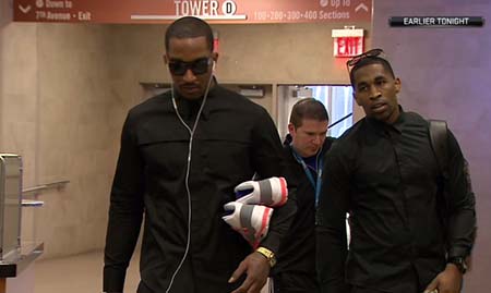 Les Knicks sont tous venus au match habillés en noir pour l’enterrement des Celtics !