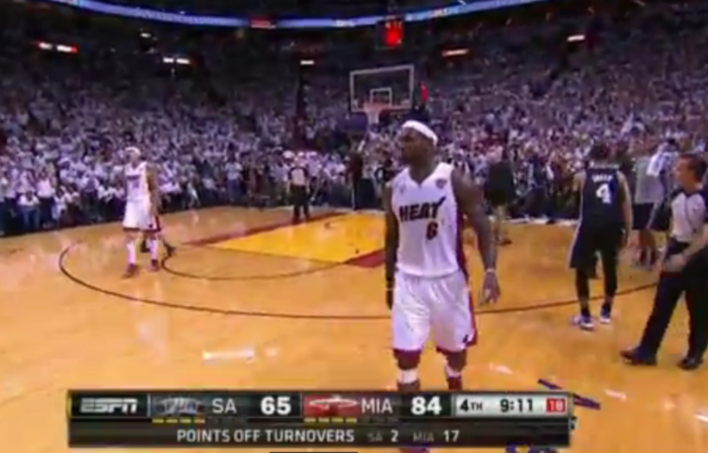 Vidéo : le 23-3 du Miami Heat qui a tué les Spurs