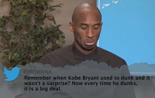 Kobe Bryant et d’autres joueurs NBA se font chambrer sur Twitter en direct à la TV