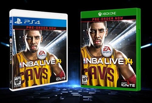 Kyrie Irving en couverture de NBA Live 14