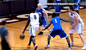 Vidéo : Tyreke Evans met un cross au maire de Seattle