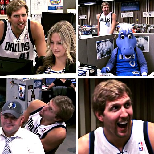 Vidéo : Quand Dirk Nowitzki empêche tout le monde de travailler