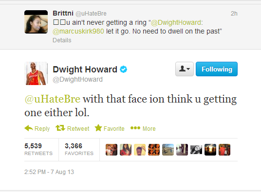 Dwight Howard répond à une fan des Lakers en s’attaquant à son physique