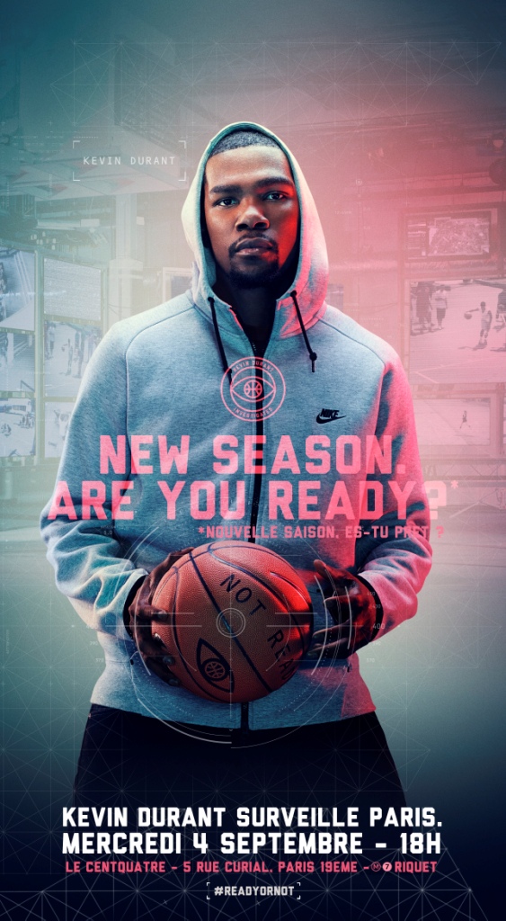 Kevin Durant à Paris le 4 septembre prochain