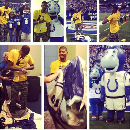 Quand Paul George se déguise en mascotte