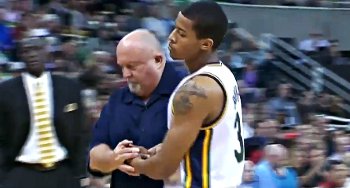 Les images de la blessure de Trey Burke