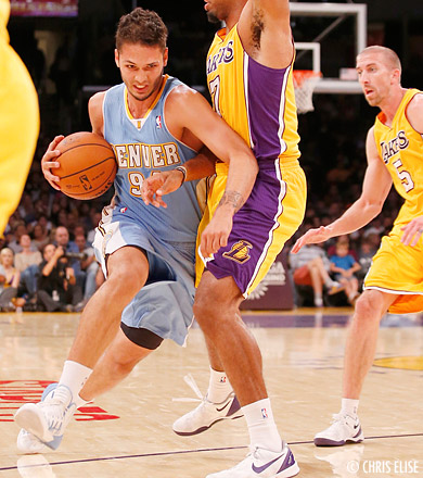 Pré-saison : Les Lakers battus par les Nuggets, Ty Lawson (15 pts, 10 rbds) est déjà chaud