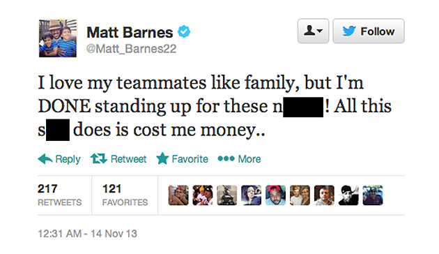 Barnes ne veut plus défendre ses coéquipiers