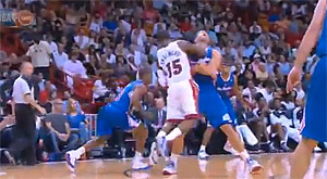 Mario Chalmers sanctionné son coup de coude sur Griffin