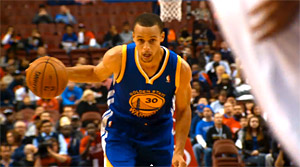 Stephen Curry (encore !) blessé à la cheville