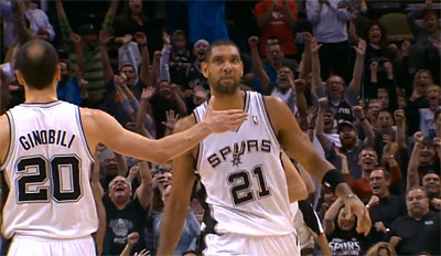 Tim Duncan énorme (23 et 21) et clutch face à Atlanta