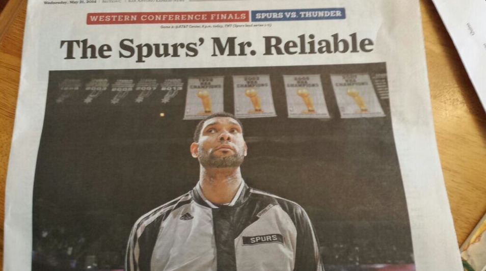 Photo : Tim Duncan est « Mr Reliable »